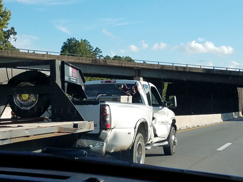 Illustration for article titled Truck has slight damage